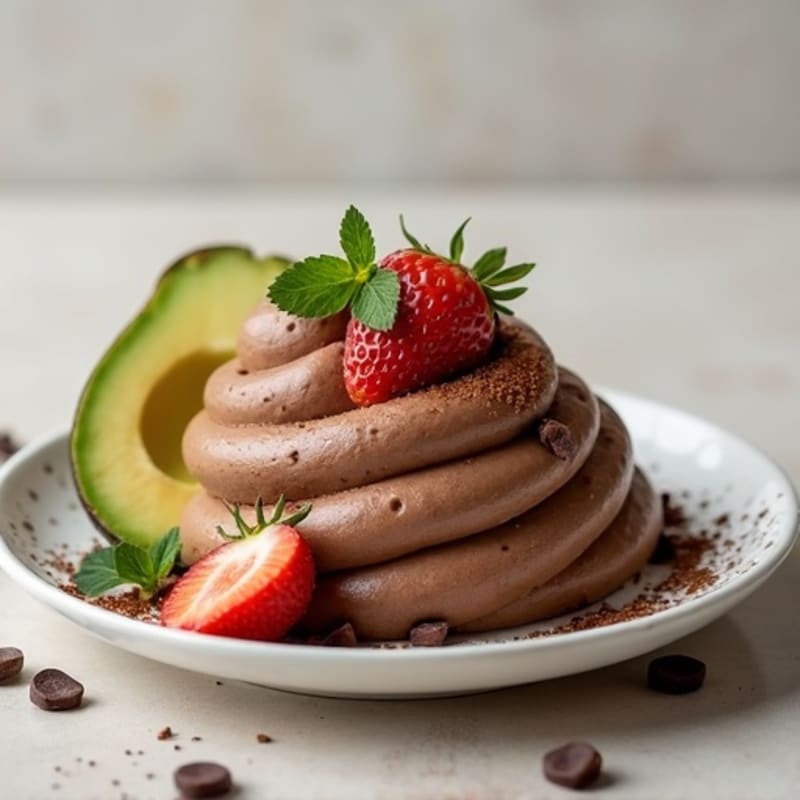 Protein-Rich Dark Chocolate Avocado Mousse