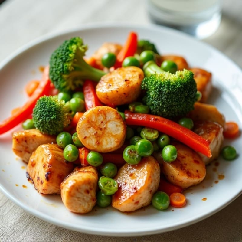 Ginger-Garlic Chicken and Vegetable Stir Fry