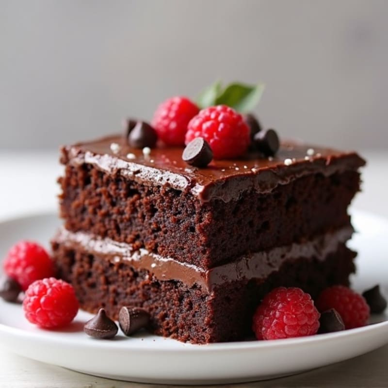 Protein-Rich Dark Chocolate Almond Flour Cake