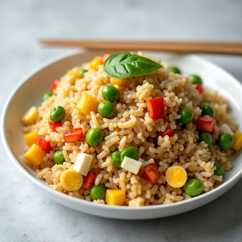 Healthy Egg and Vegetable Fried Rice