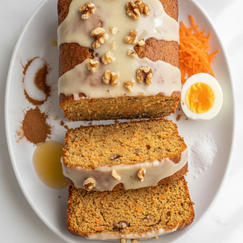 Protein-Packed Carrot Cake Loaf