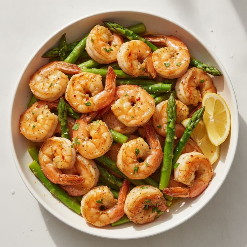 Garlic Butter Roasted Prawns
