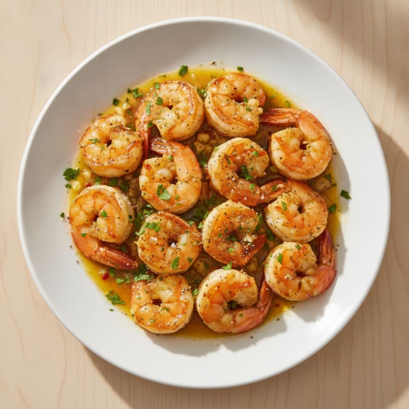 Argentinian Garlic Shrimp with Herbs