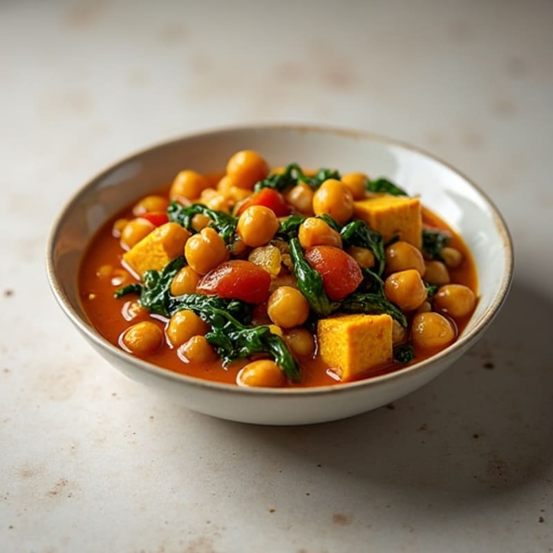 Hearty Chickpea and Spinach Curry