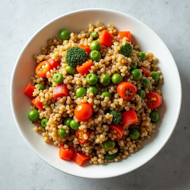 Lentil Vegetable Stir-Fry with Quinoa