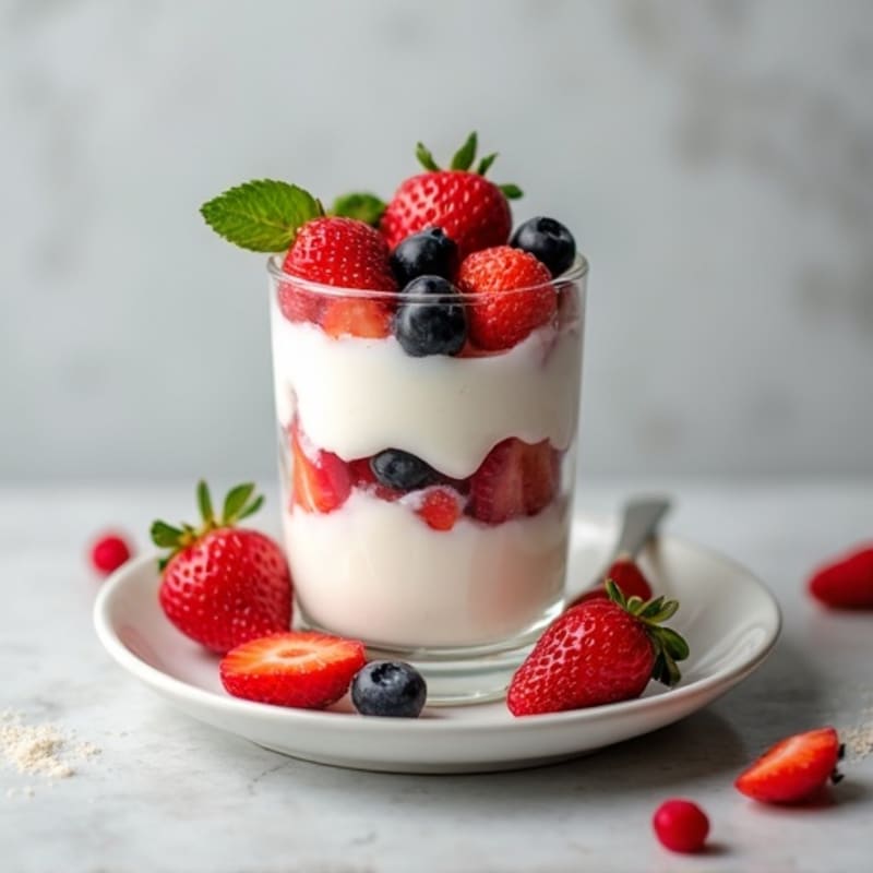 Creamy Greek Yogurt Protein Parfait with Berries