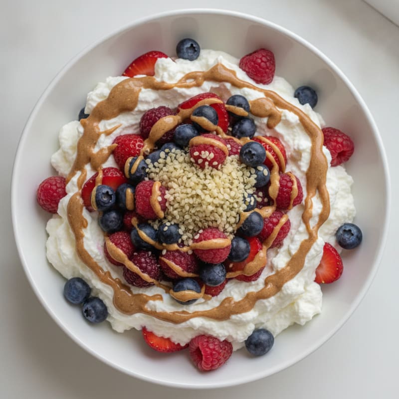 Creamy Greek Yogurt Protein Parfait with Mixed Berries