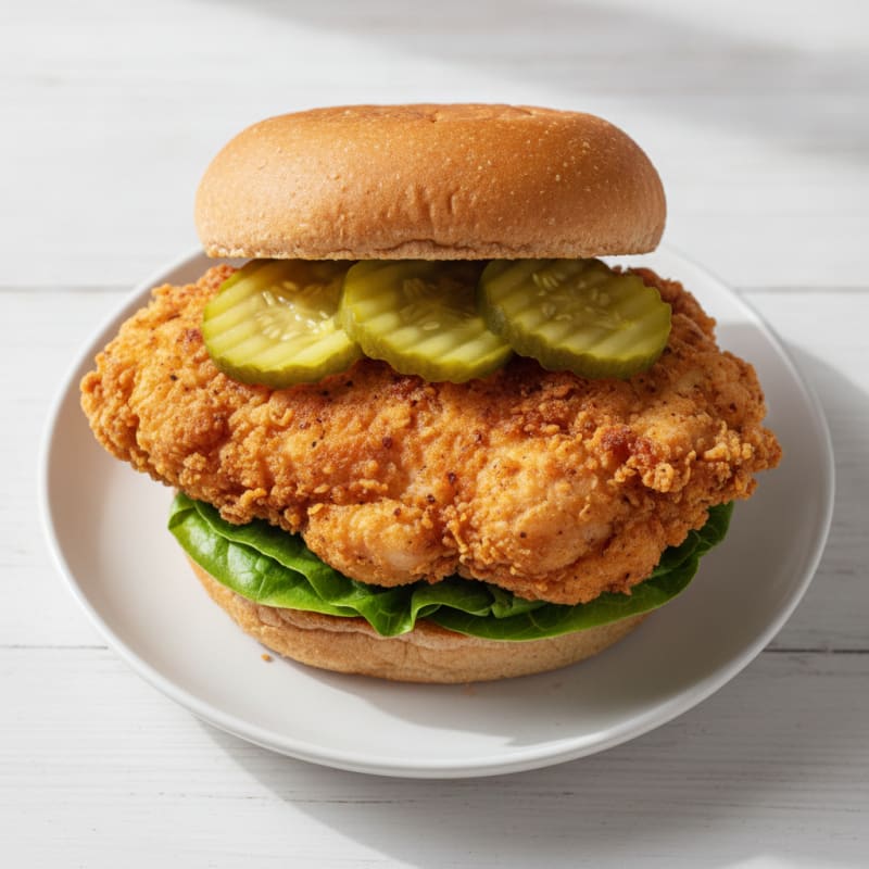 Buttermilk Fried Chicken Sandwich with Pickles