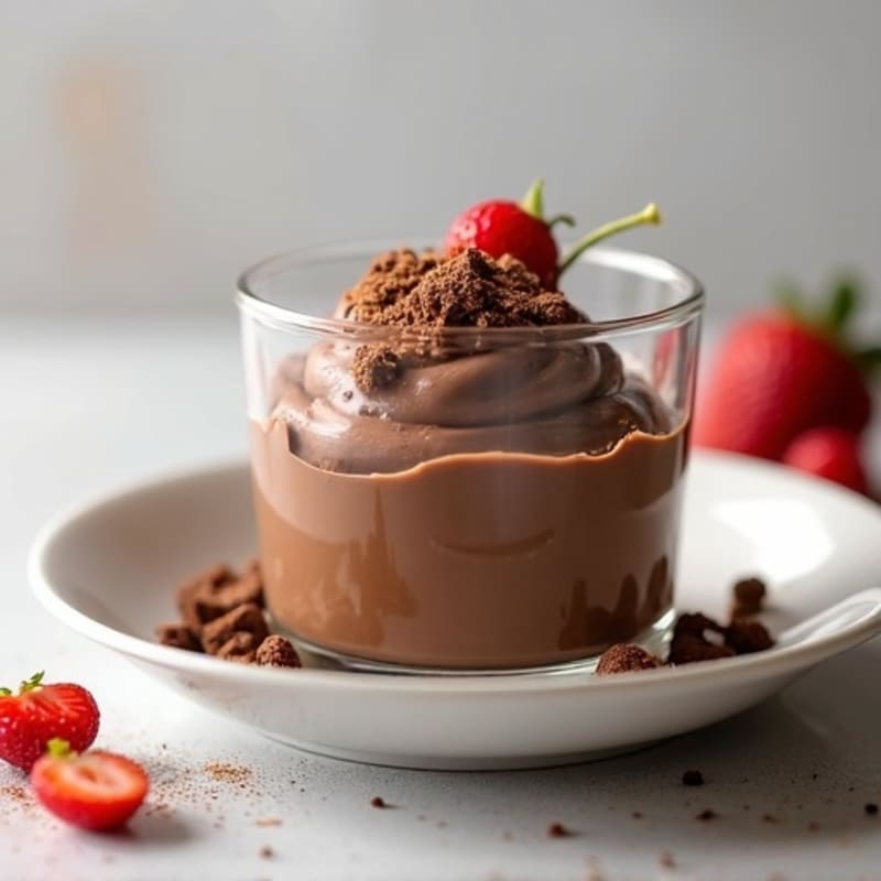 Silky Chocolate Protein Pudding with Greek Yogurt