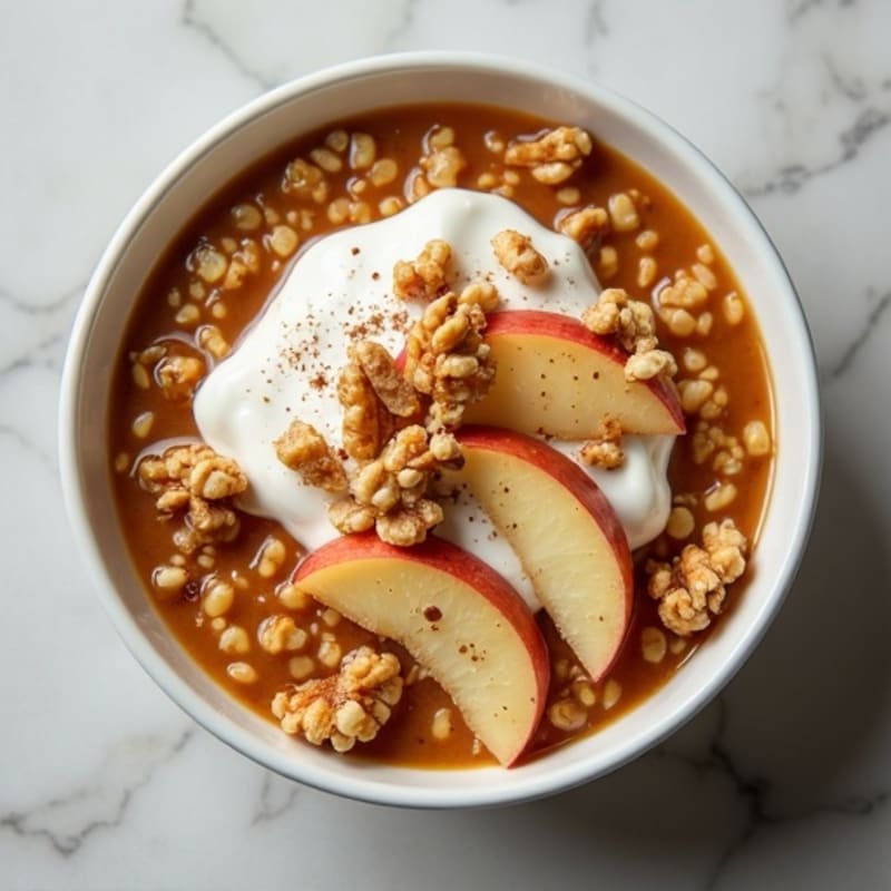Cinnamon-Apple Steel Cut Oatmeal Bowl