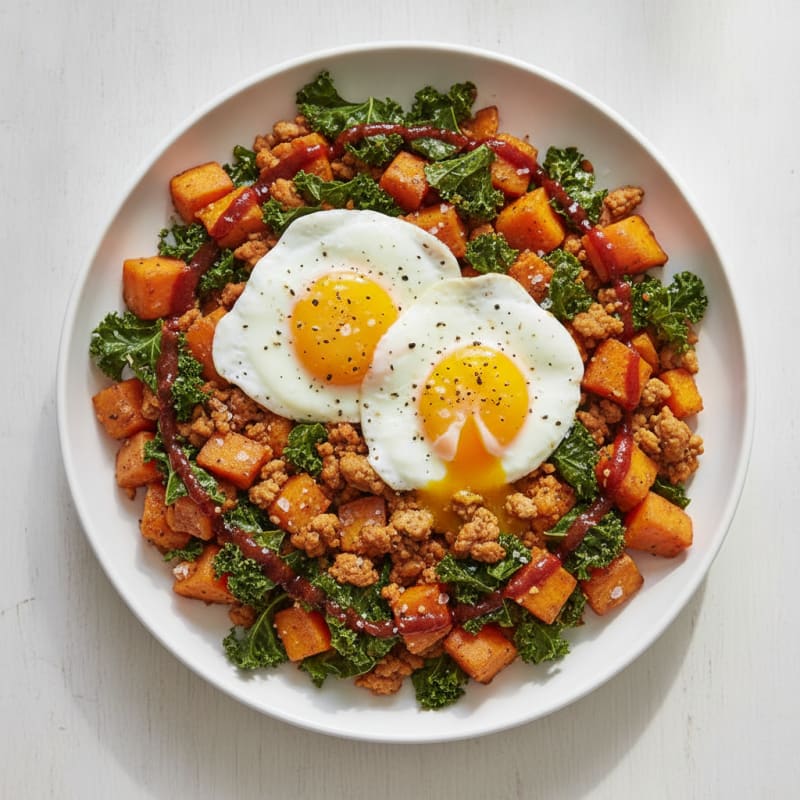 Sweet Potato and Kale Hash