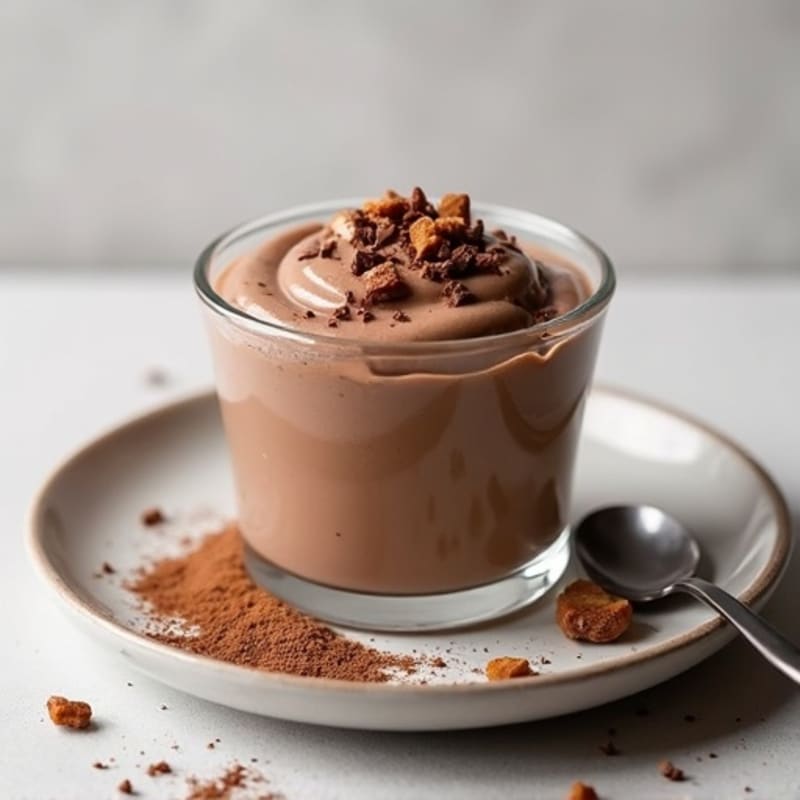 Silky Chocolate Protein Pudding with Greek Yogurt