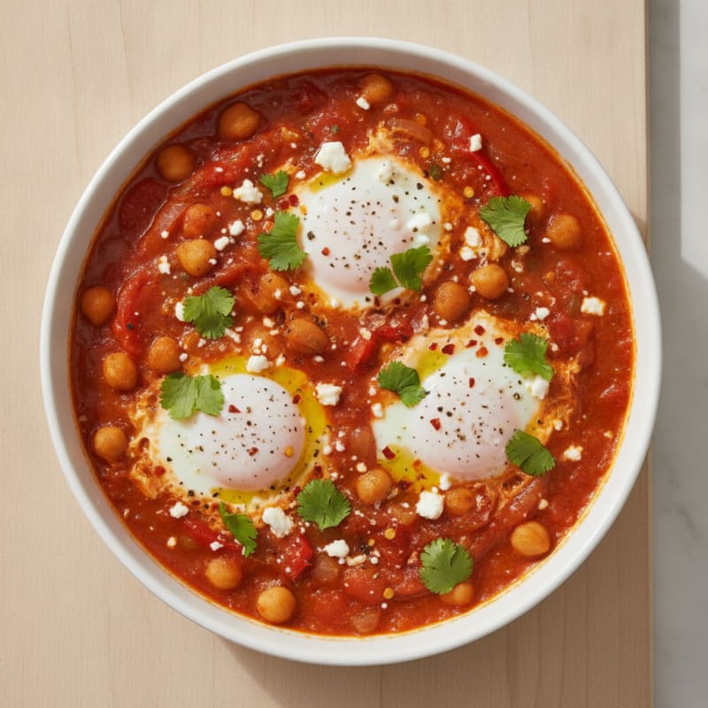 Spiced Tomato and Poached Egg Shakshuka