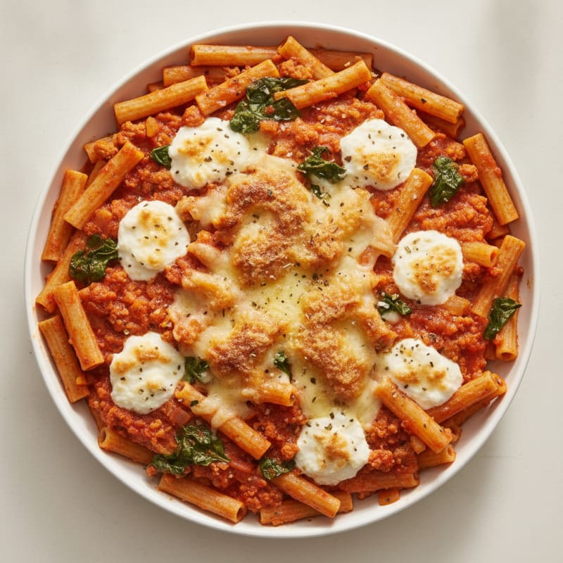 Classic Baked Ziti with Ricotta