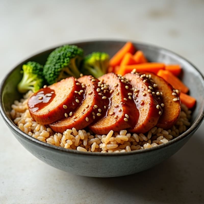 Sticky Ginger-Garlic Teriyaki Chicken Bowl