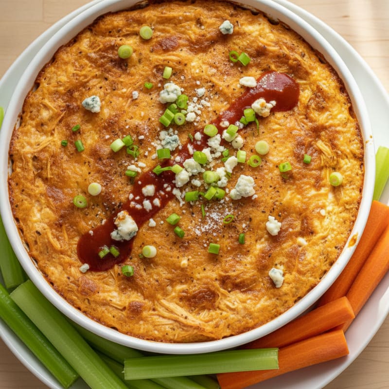 Buffalo Chicken Dip with Greek Yogurt