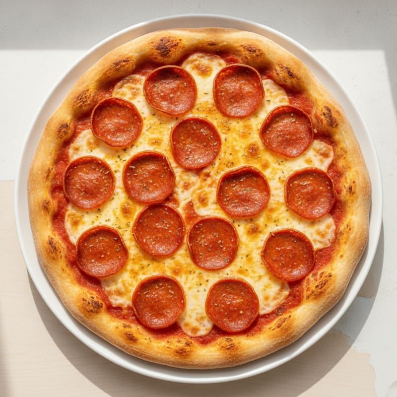 Classic Pepperoni Pizza with Mozzarella