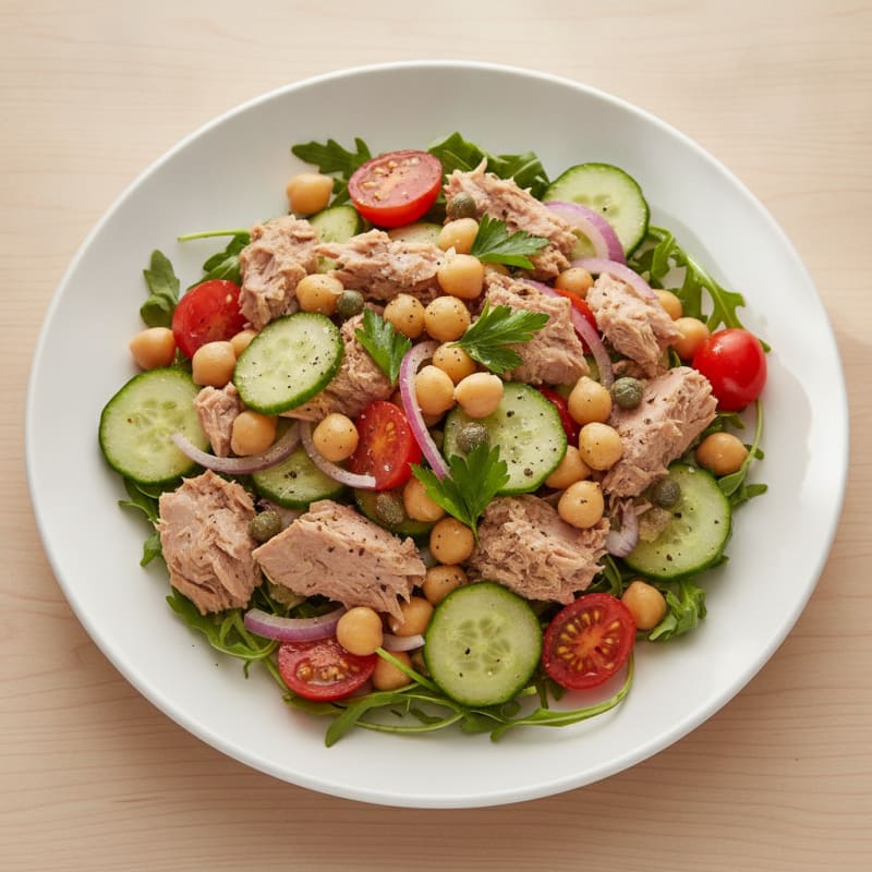 Mediterranean Tuna Salad with Capers