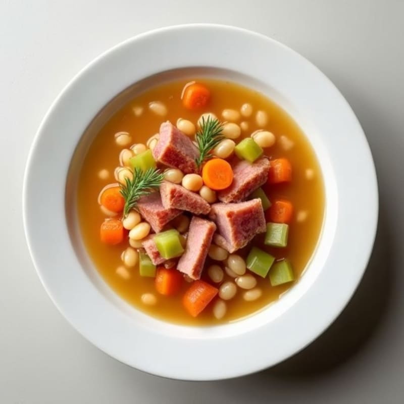 Hearty White Bean and Smoky Ham Soup