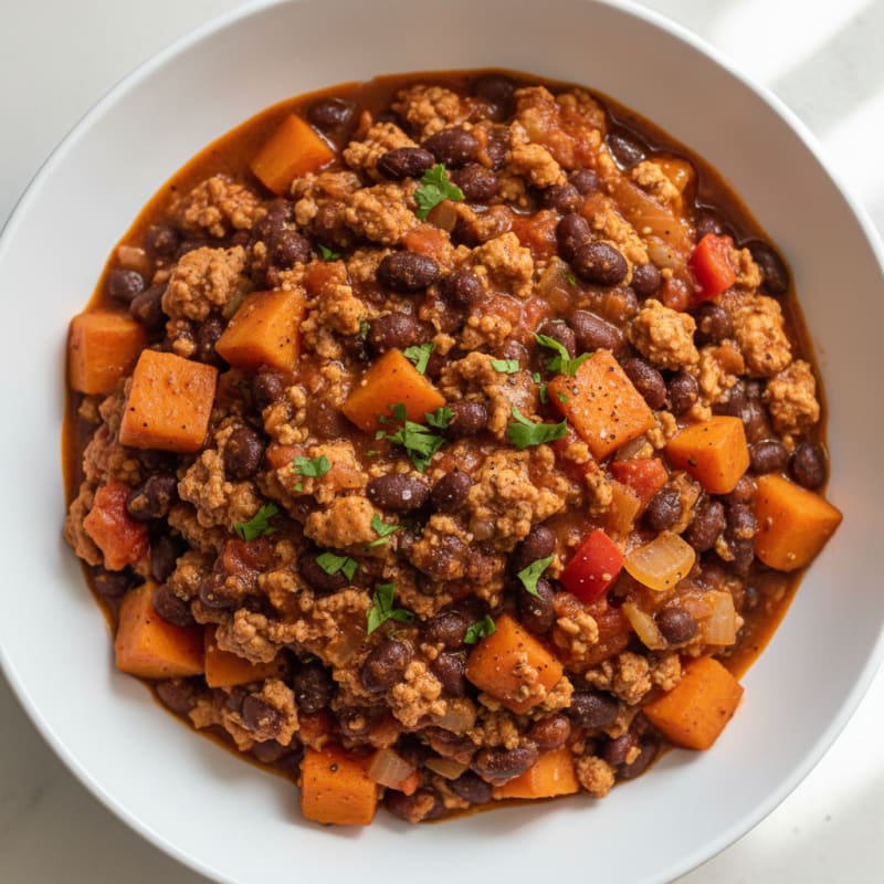 Sweet Potato and Black Bean Chili