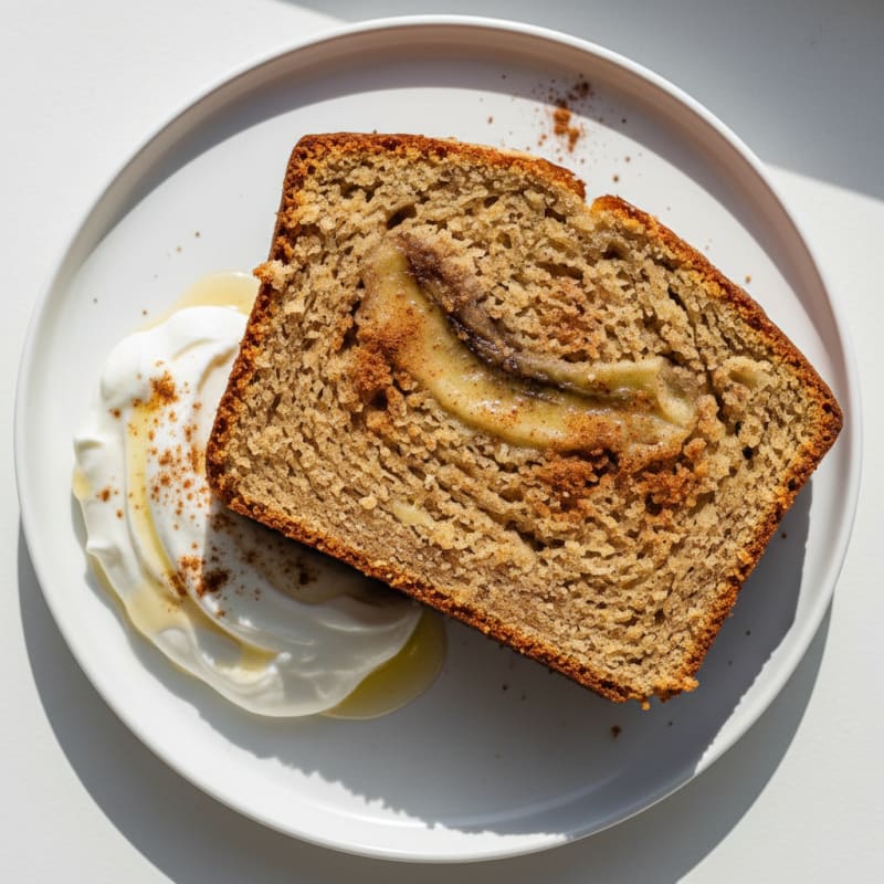 High-Protein Banana Bread with Greek Yogurt and Egg Whites