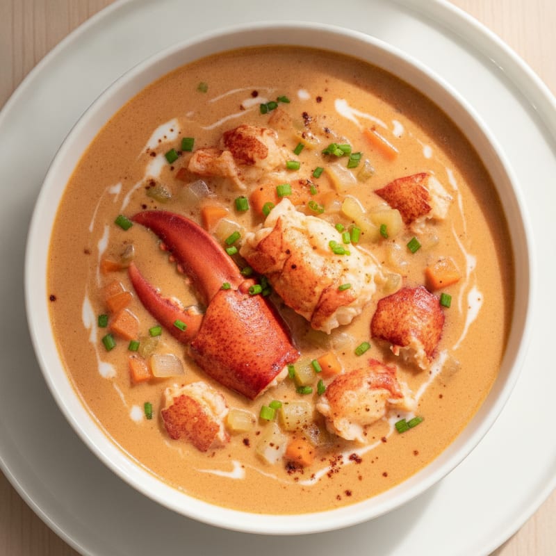 Rich Lobster Bisque with Sherry