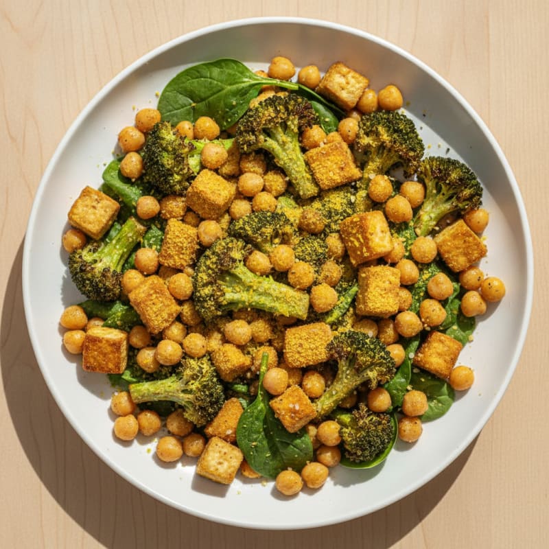 Roasted Vegetable and Chickpea Bowl