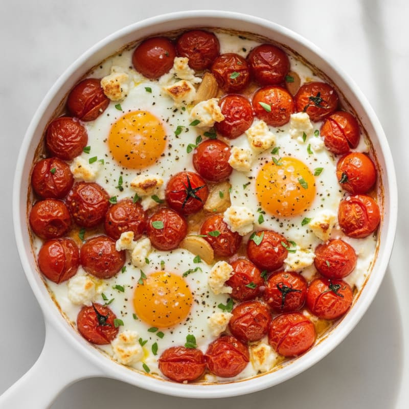 Baked Eggs with Roasted Tomatoes