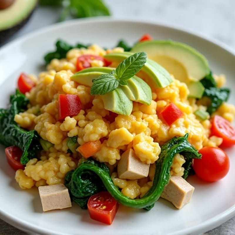 Fluffy Egg and Nutrient-Packed Veggie Scramble