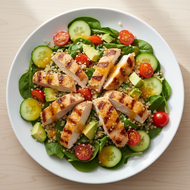 Grilled Chicken and Quinoa Salad with Citrus Vinaigrette
