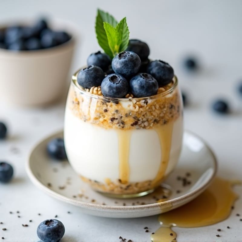 Creamy Greek Yogurt Protein Parfait with Chia Seeds