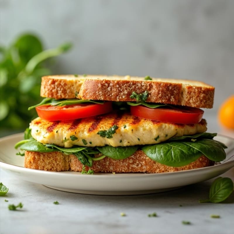 Grilled Chicken Pesto Sandwich