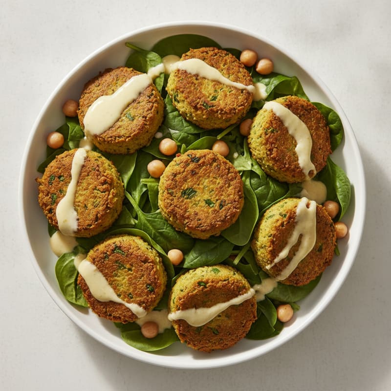Falafel with Lemon-Tahini Drizzle
