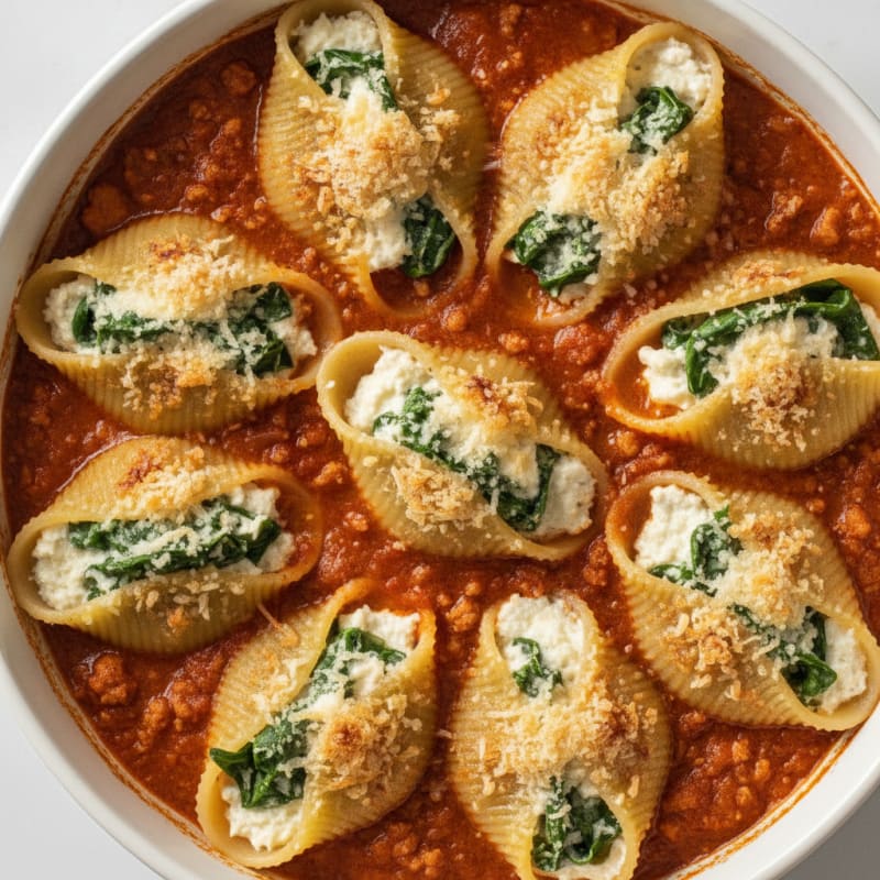 Spinach & Ricotta Stuffed Shells