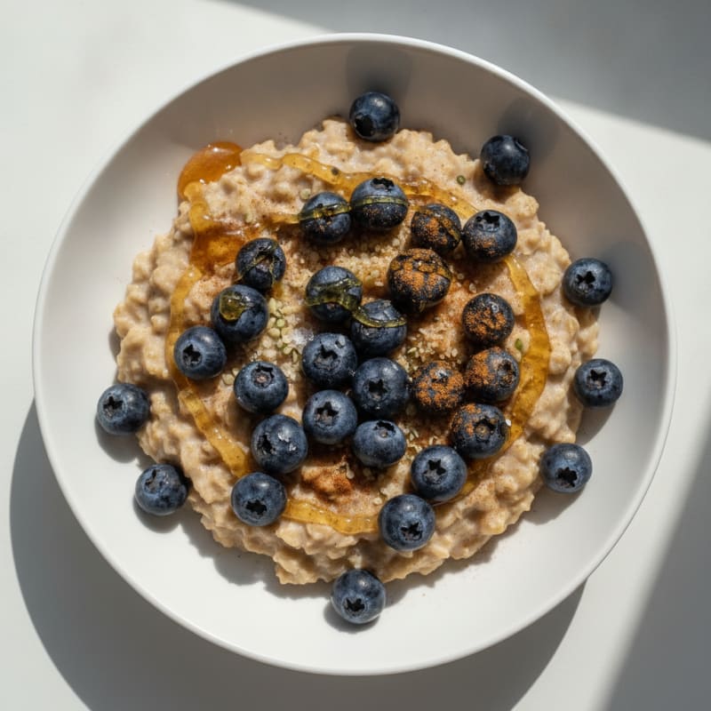 Blueberry Honey Protein Oatmeal