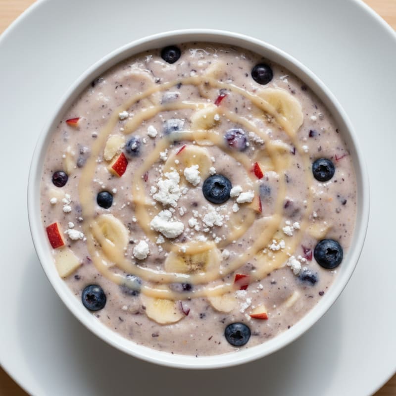 Protein Banana Apple Blueberry Smoothie