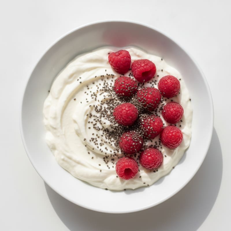Silky Greek Yogurt Protein Pudding with Berries