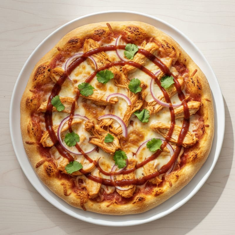 High-Protein BBQ Chicken Pizza