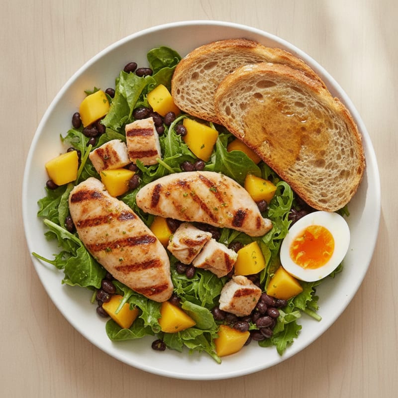 Grilled Chicken and Black Bean Salad with Citrus Vinaigrette