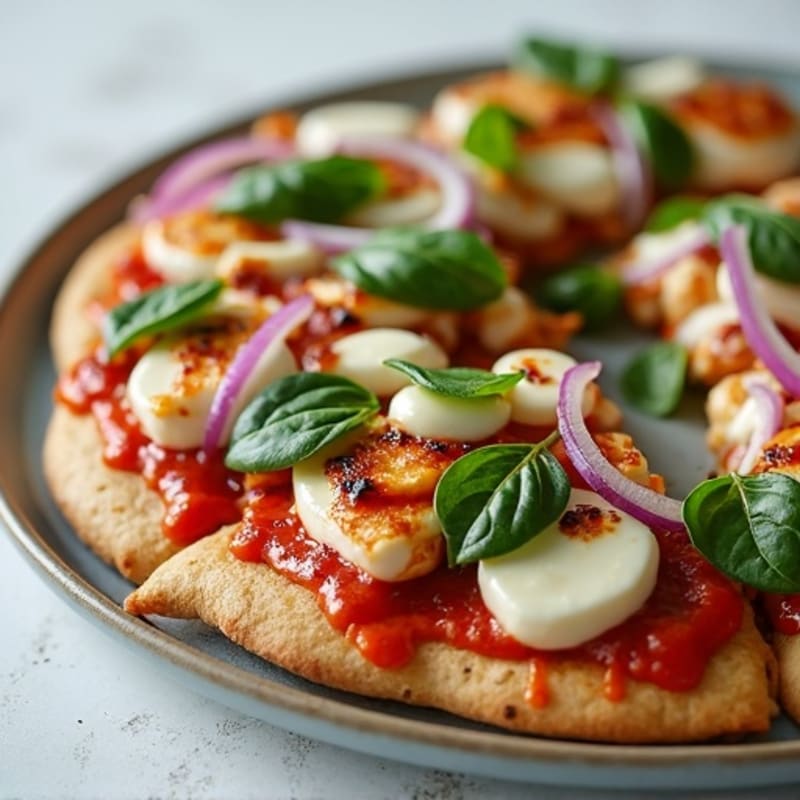 Grilled BBQ Ranch Chicken Flatbread Pizza