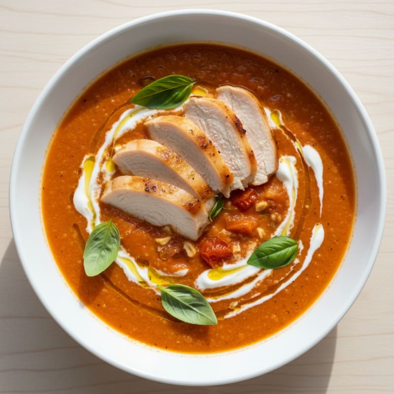 Creamy Roasted Tomato Basil Soup
