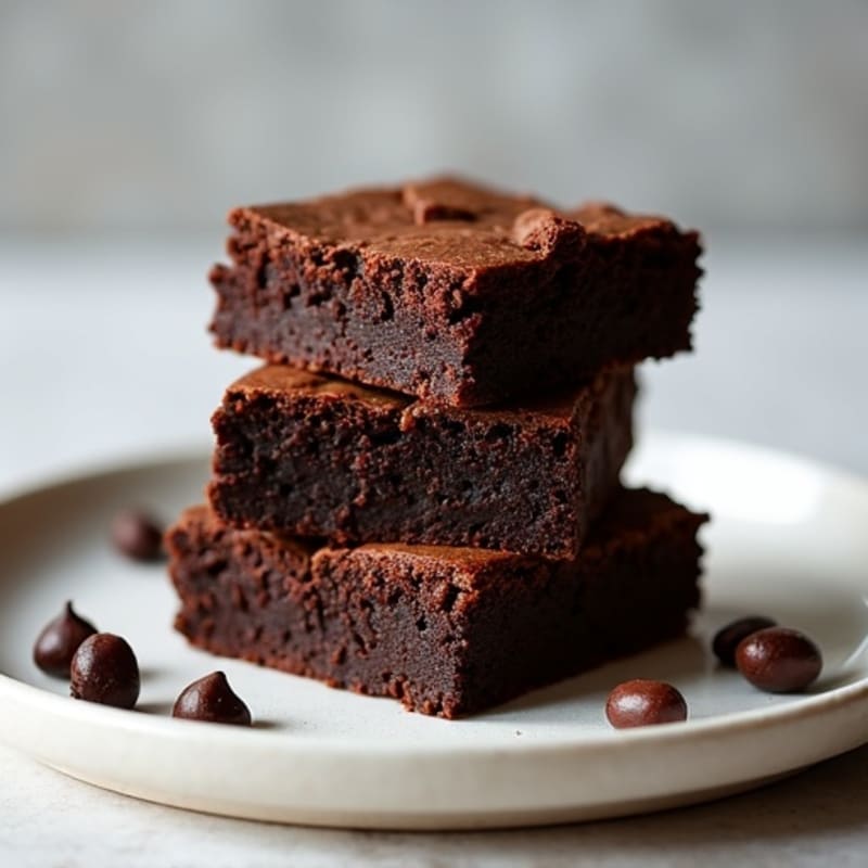 Fudgy Black Bean Brownies with Dark Chocolate