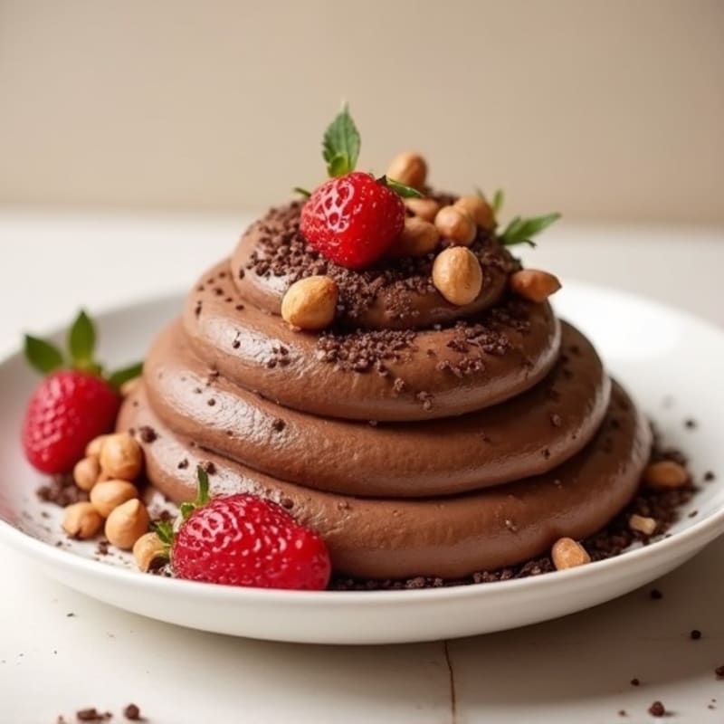 Chocolate Protein Mousse with Chia Seeds