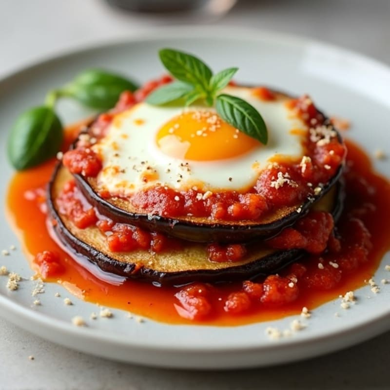 Healthy Baked Eggplant Parmesan