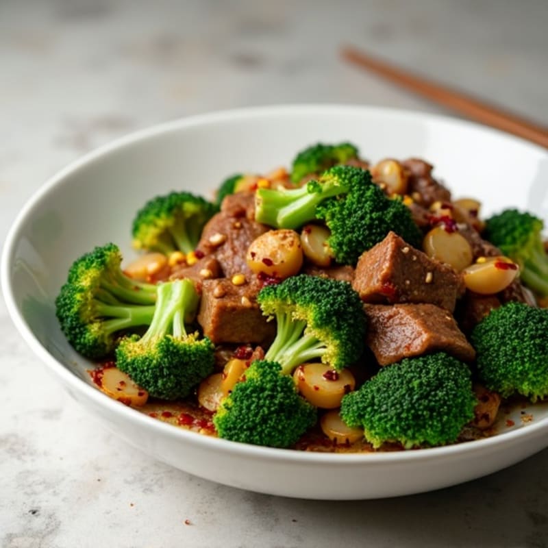 Garlic Ginger Beef and Crisp Broccoli Stir-Fry