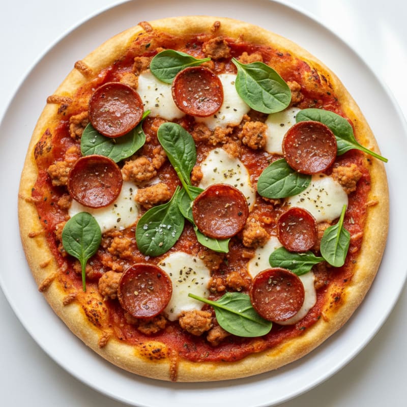 Crispy Pepperoni Pizza with Zesty Tomato Sauce