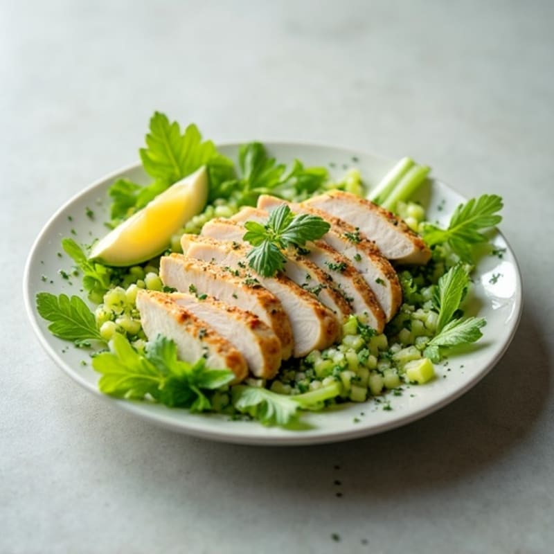 Fresh Herb Chicken Salad with Crisp Celery