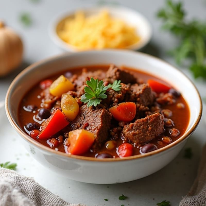 Hearty Slow Cooker Beef Chili