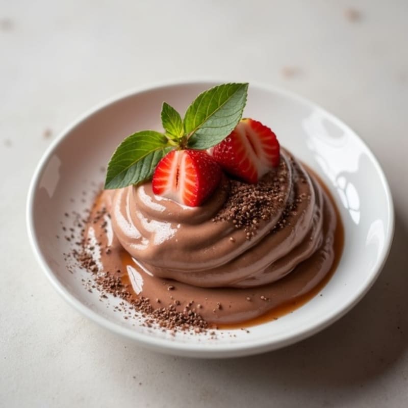 Silky Chocolate Protein Pudding with Greek Yogurt