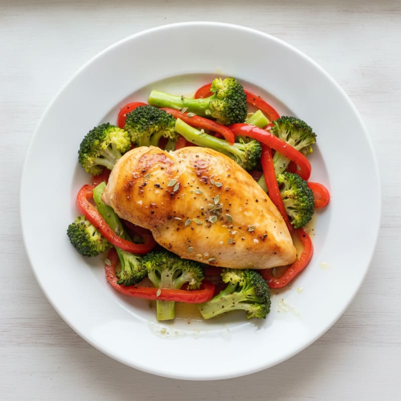 Lemon Herb Roasted Chicken and Veggies
